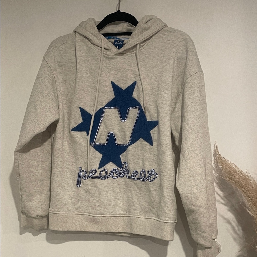 Tide Eku PEECHEET Gray Hoodie Sz S B121